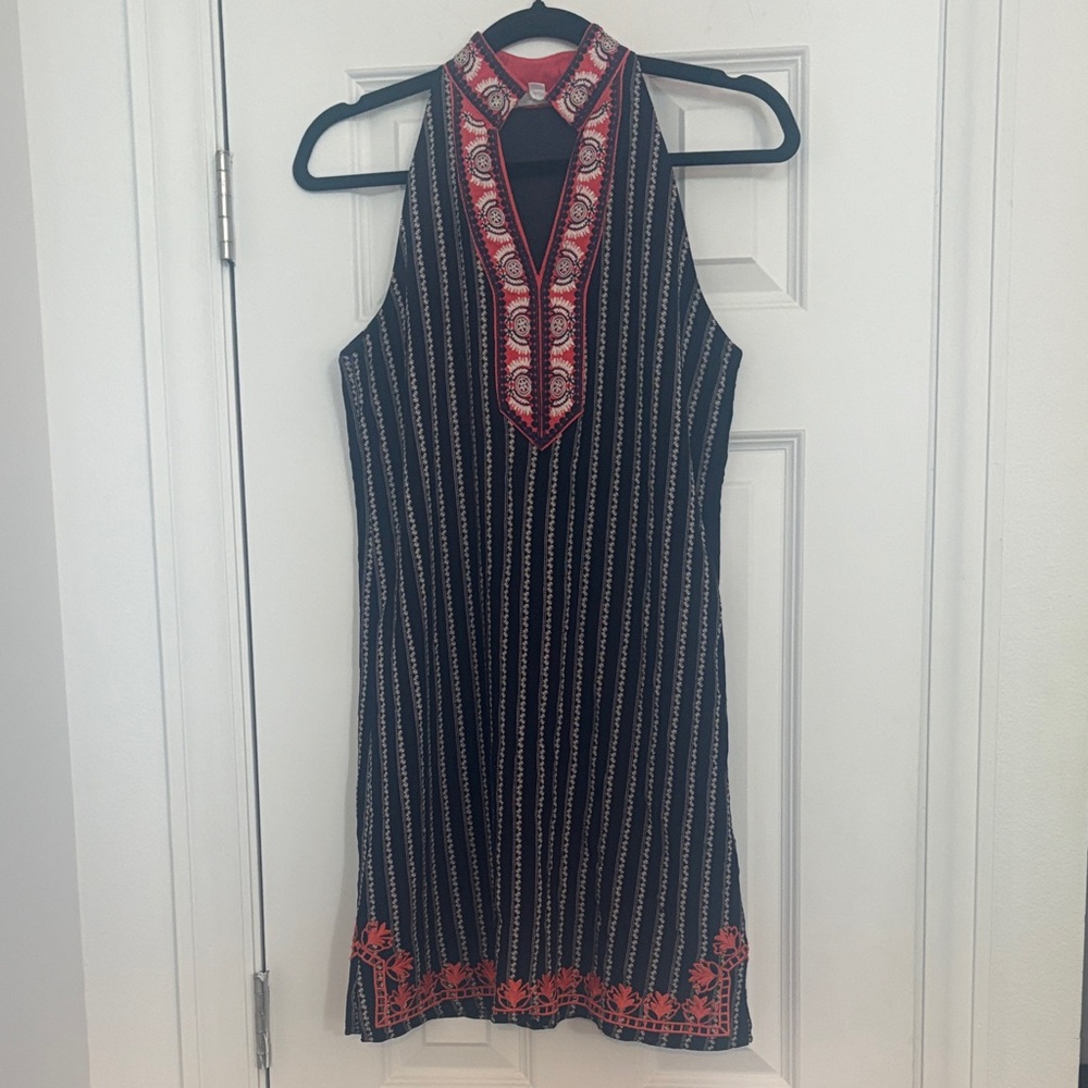 THML Navy Dress/Tunic‎ with Orange Embroidery
